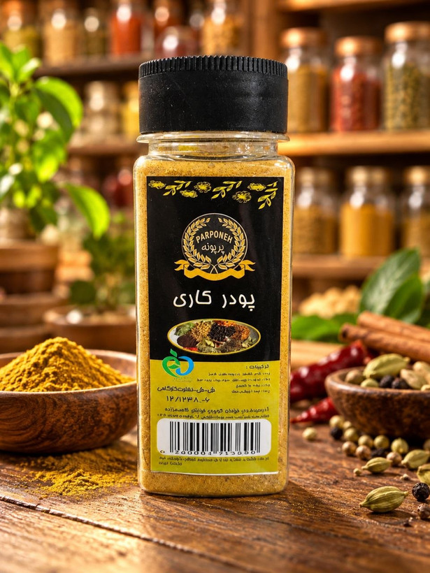 پودر کاری 65 گرم پت پرپونه